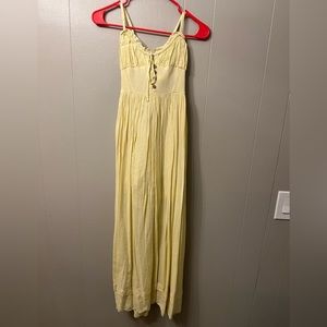 Light yellow urban outfitters maxi dress
